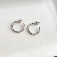 Luxe Tatum Hoops - Silver