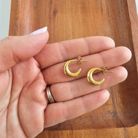 Luxe Selena Hoops - Mini - Gold