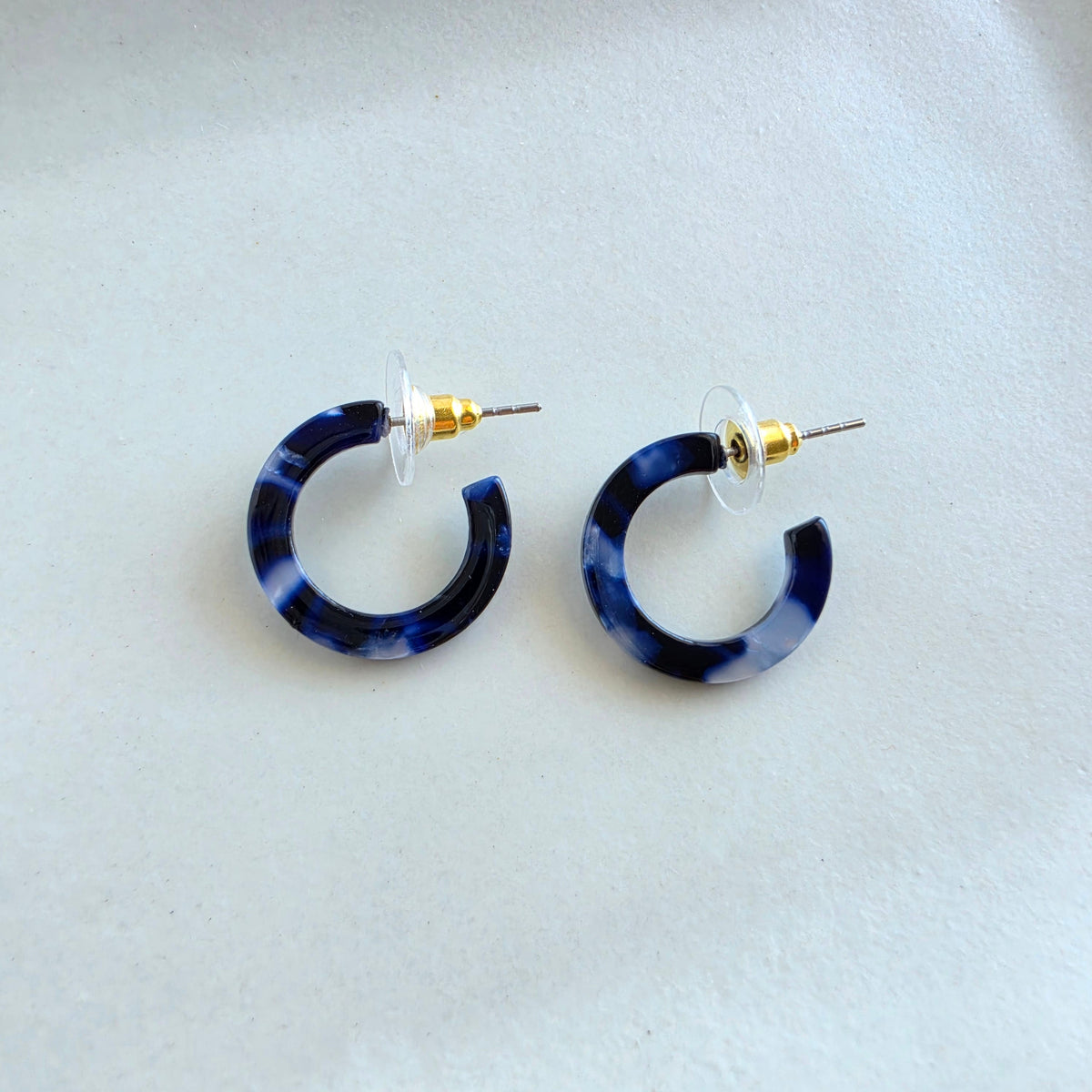 Micro Hoops - Midnight Marble
