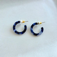 Micro Hoops - Midnight Marble