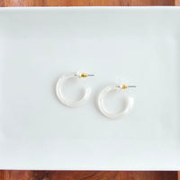 Cam Mini Hoops - Opalite