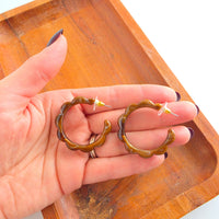 Scarlett Hoops - Cocoa Brown