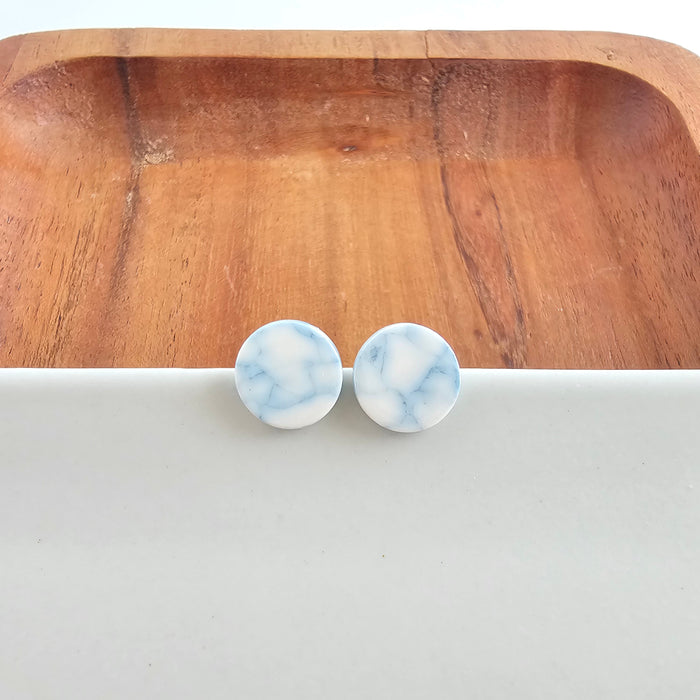 Gia Studs - Saltwater Blue