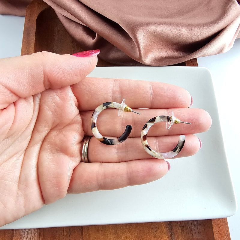 Cam Mini Hoops -  Chai Tea