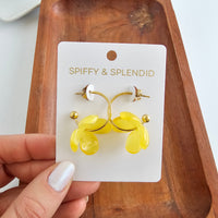 Primrose Hoops - Lemon Yellow