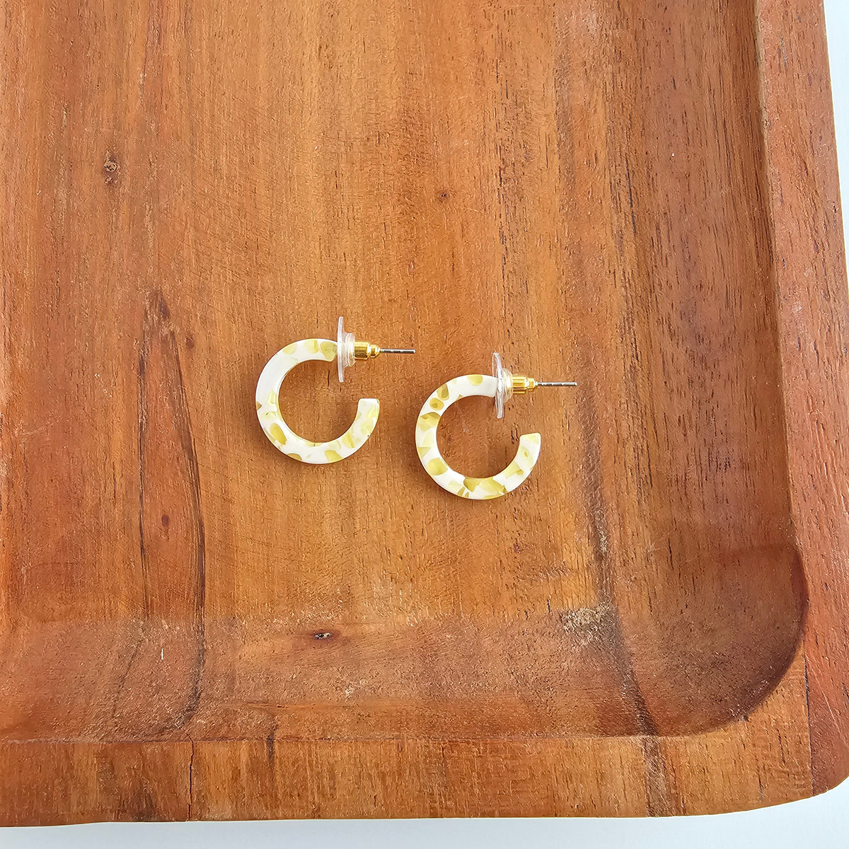 Micro Cam Mini Hoops - Buttercream Dot