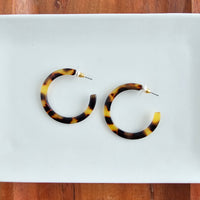 Camy Hoops - Tortoise