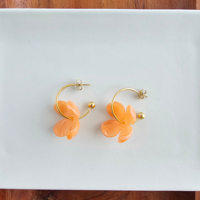 Primrose Hoops - Tangerine Orange