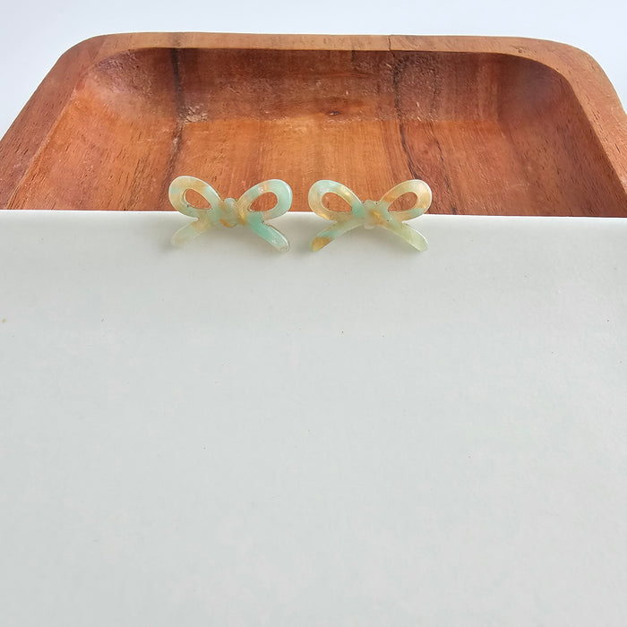 Bowie Studs - Champagne Mint