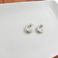 Luxe Selena Hoops - Mini - Silver