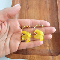 Primrose Hoops - Lemon Yellow