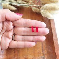Mini Bella Studs - Scarlet