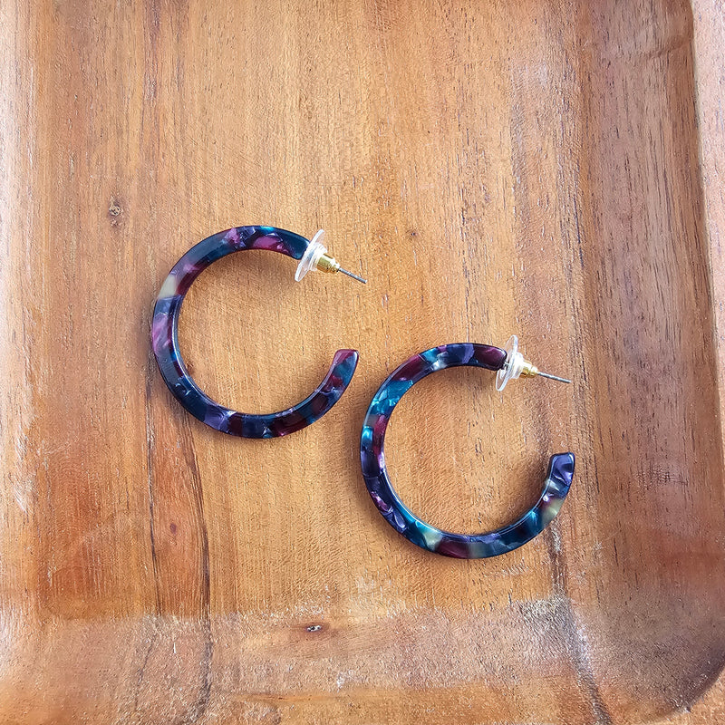 Camy Hoops - Jeweled Twilight