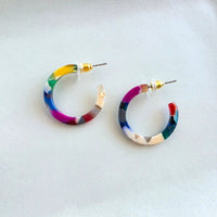 Cam Mini Hoops - Moody Mosaic