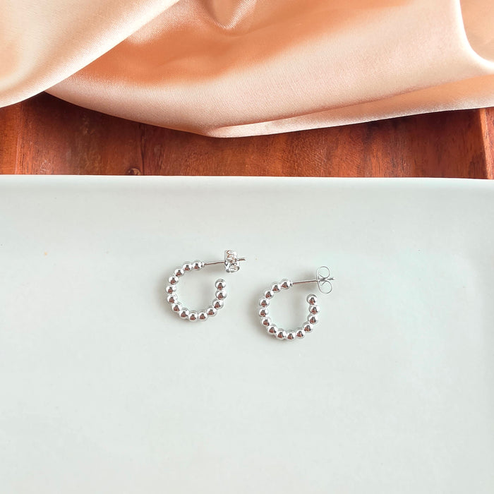 Luxe Bridget Hoops - Silver