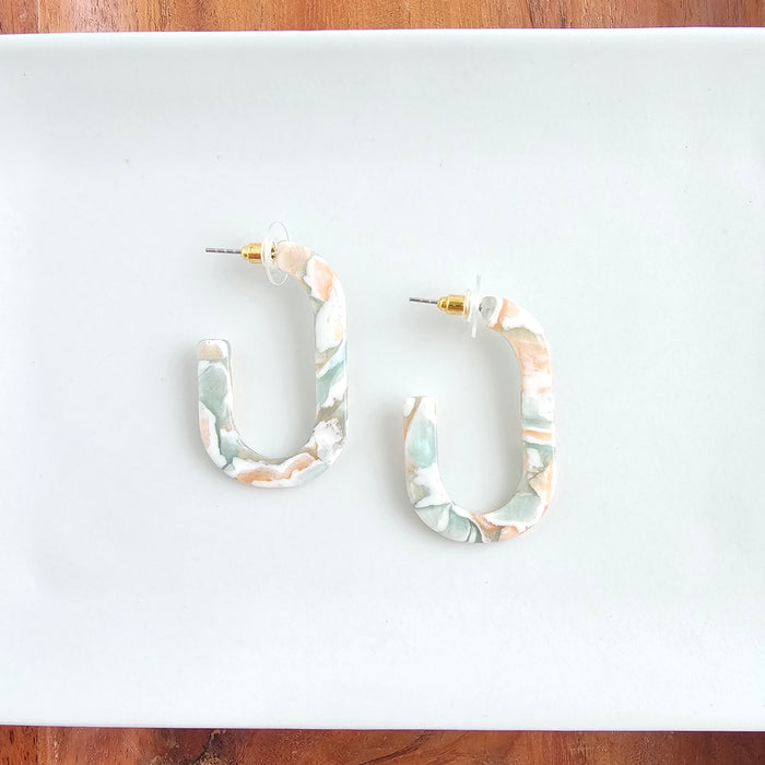 Jenna Hoops - Creamsicle Mint
