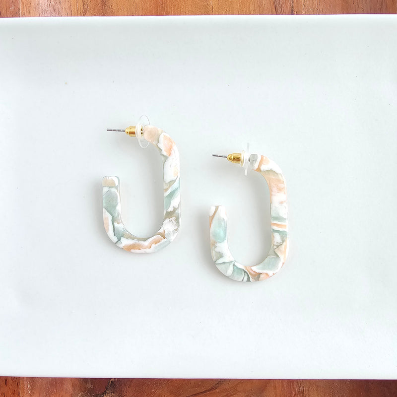 Jenna Hoops - Creamsicle Mint