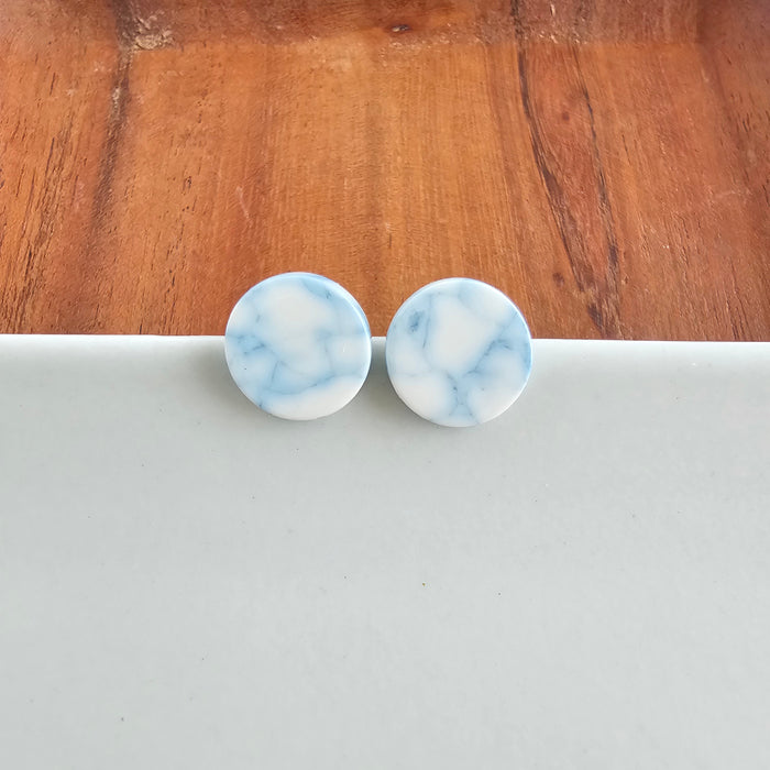Gia Studs - Saltwater Blue
