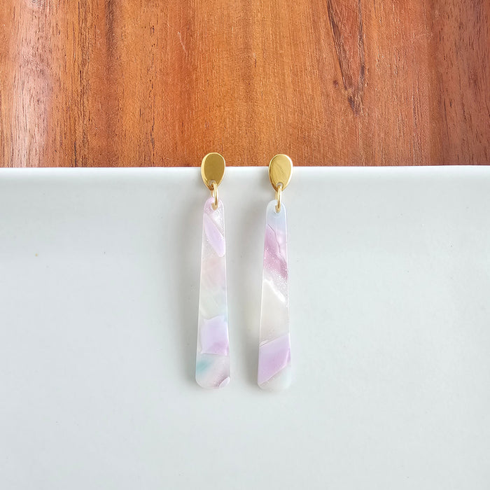 Blair Earrings - Lilac Quartz