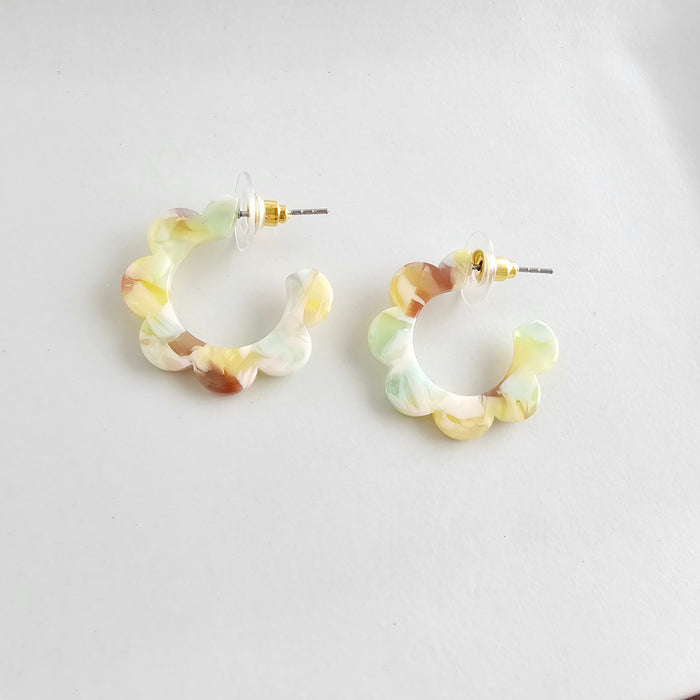 Flora Mini Hoops - Citron Zest