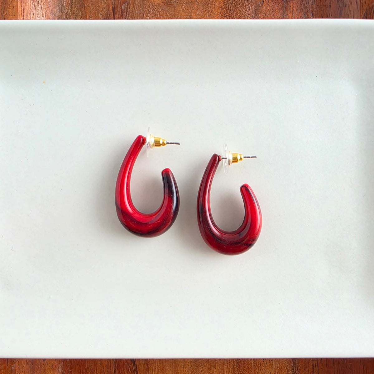 Julie Hoops - Crimson Red