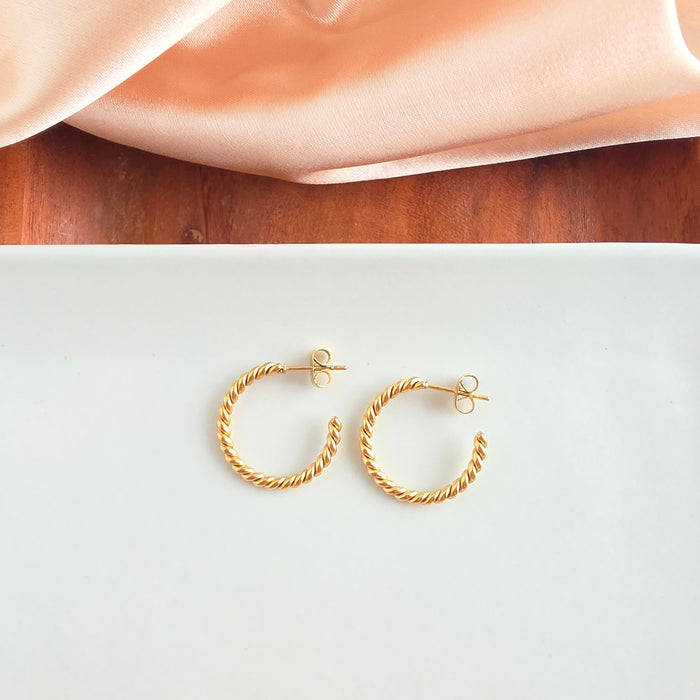 Luxe Tatum Hoops - Gold