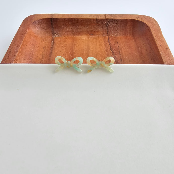 Bowie Studs - Champagne Mint