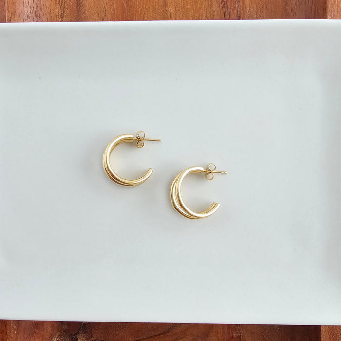 Luxe Treya Hoops - Gold