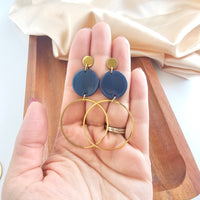Sadie Earrings - Navy