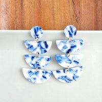 Kennedy Earrings - Greek Goddess Blue