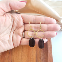 Emma Earrings - Mahogany