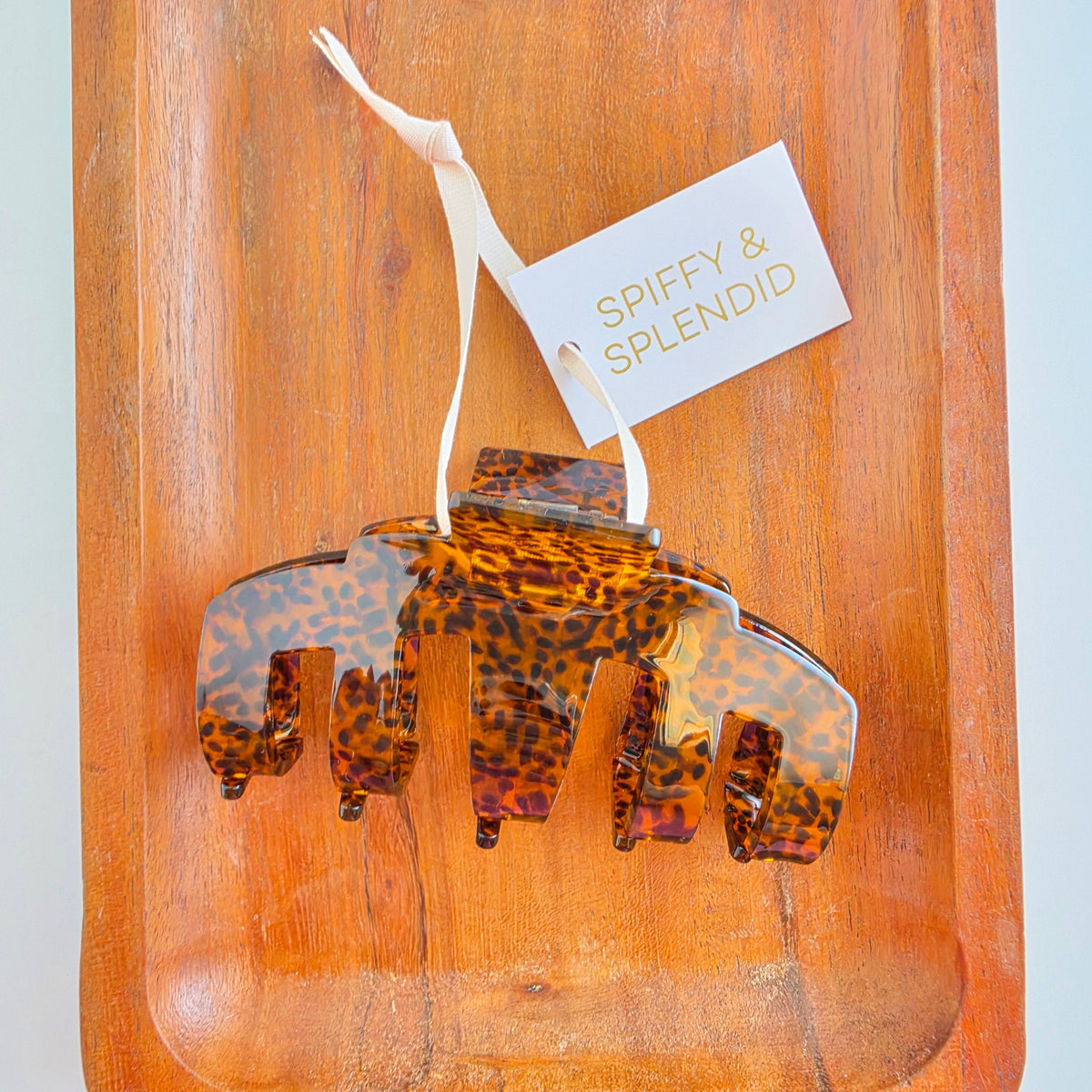 Catherine Hair Claw - Amber Dot