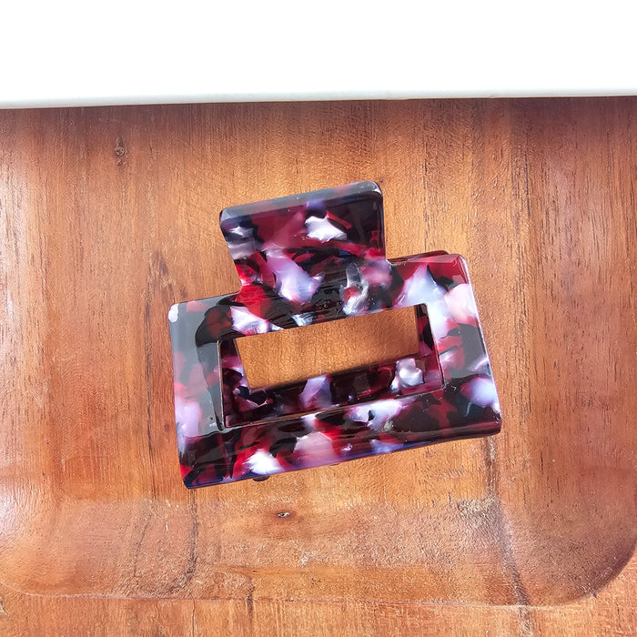 Carly Hair Claw - Burgundy