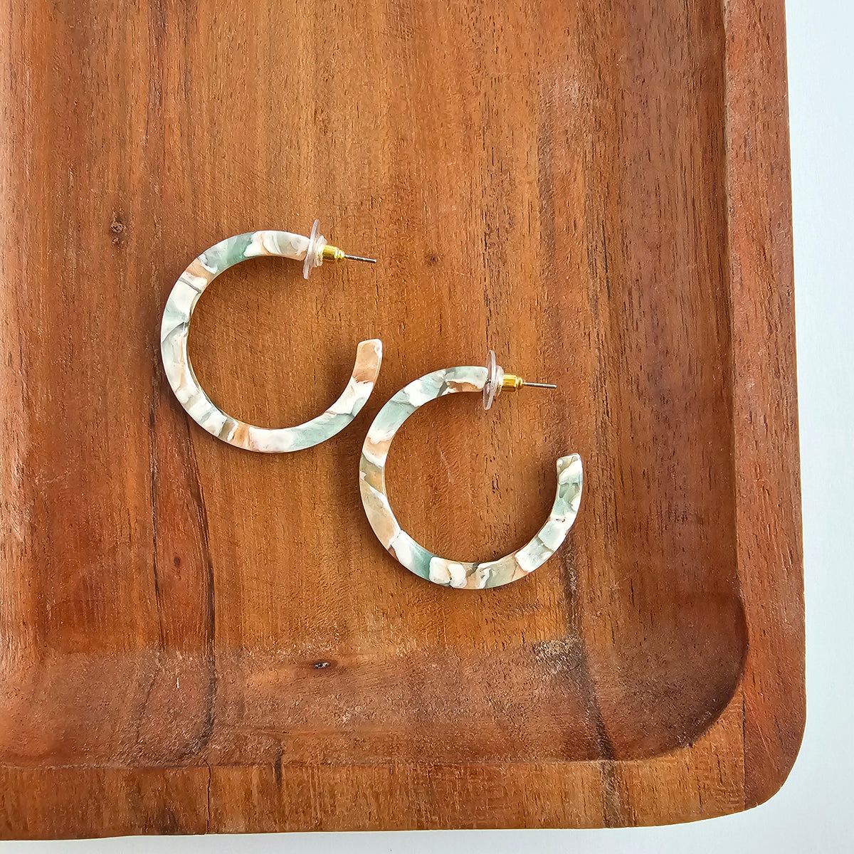 Camy Hoops - Creamsicle Mint