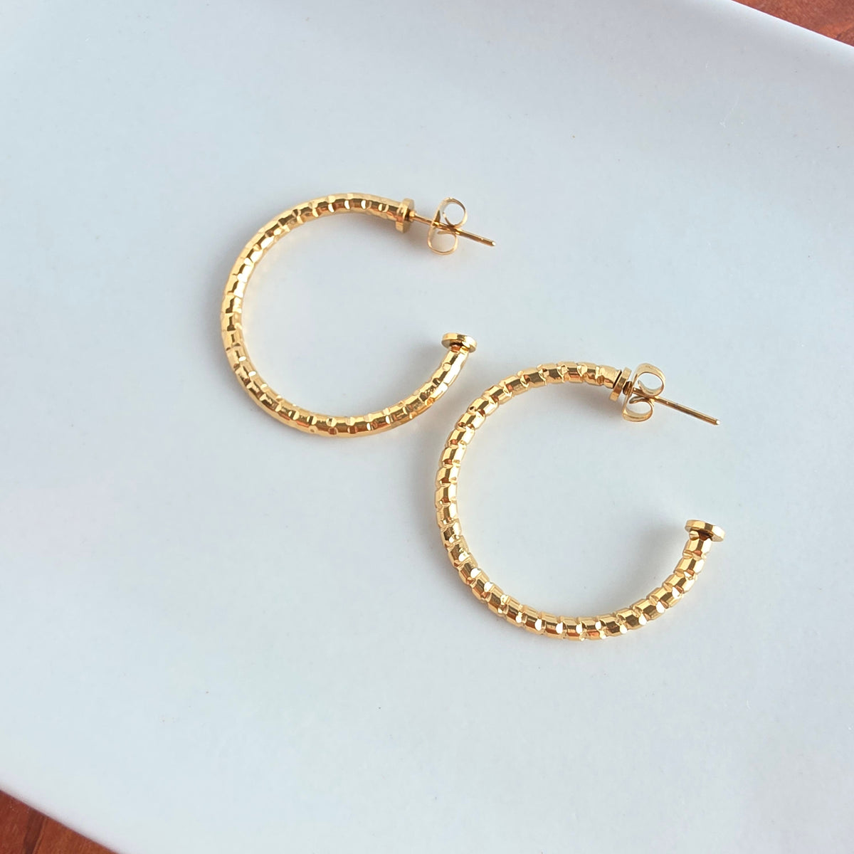 Luxe Tatum Hoops - Gold