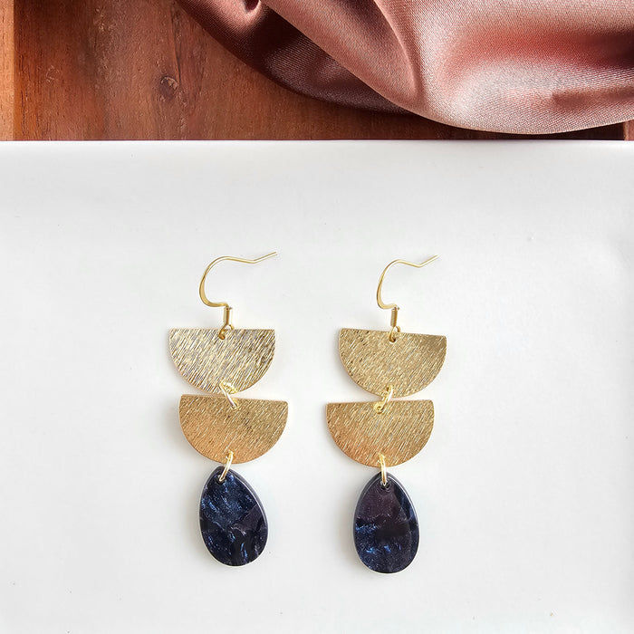 Aria Earrings - Midnight Shimmer