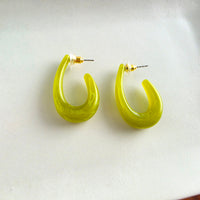 Julie Hoops - Olive Green