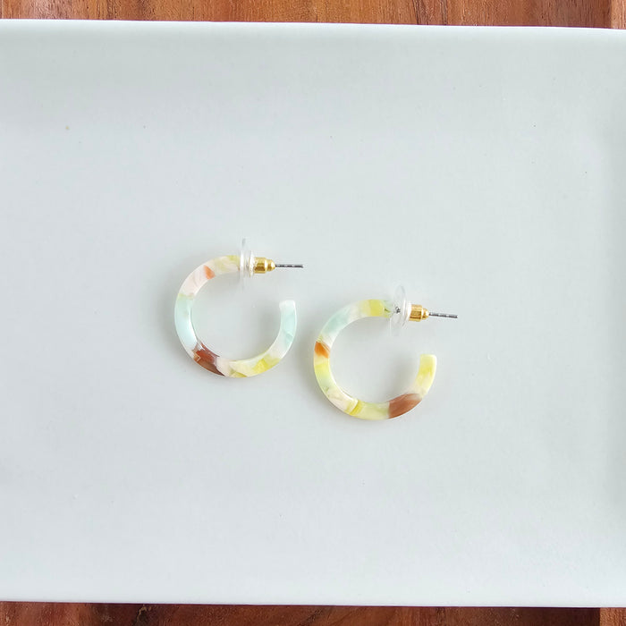 Cam Mini Hoops - Citron Zest