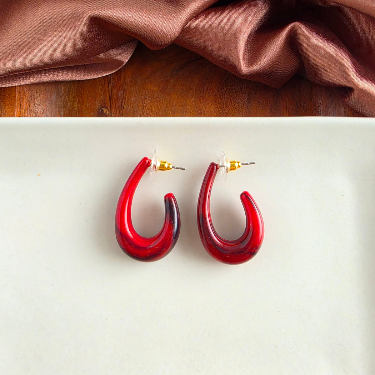 Julie Hoops - Crimson Red