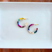 Cam Mini Hoops - Moody Mosaic