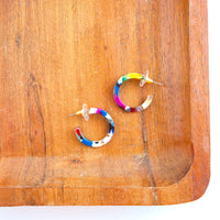 Cam Mini Hoops - Moody Mosaic