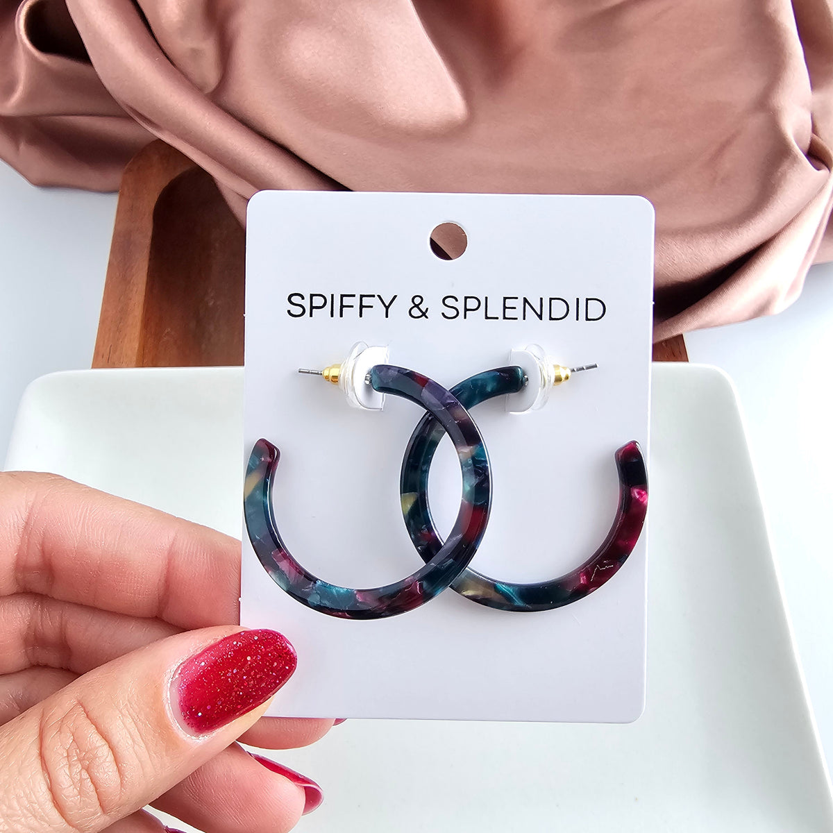 Camy Hoops - Jeweled Twilight