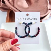 Camy Hoops - Jeweled Twilight