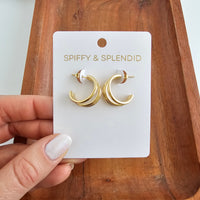 Luxe Treya Hoops - Gold