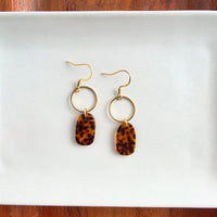 Emma Earrings - Amber Dot