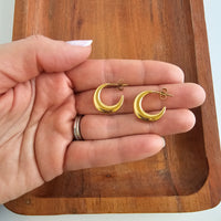 Luxe Selena Hoops   - Gold