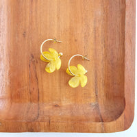 Primrose Hoops - Lemon Yellow