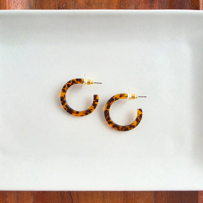 Cam Mini Hoops - Amber Dot
