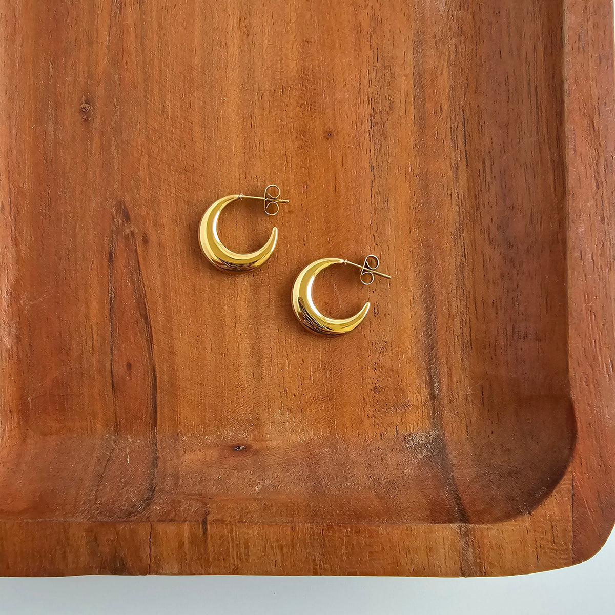 Luxe Selena Hoops   - Gold