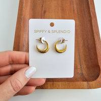 Luxe Selena Hoops   - Gold
